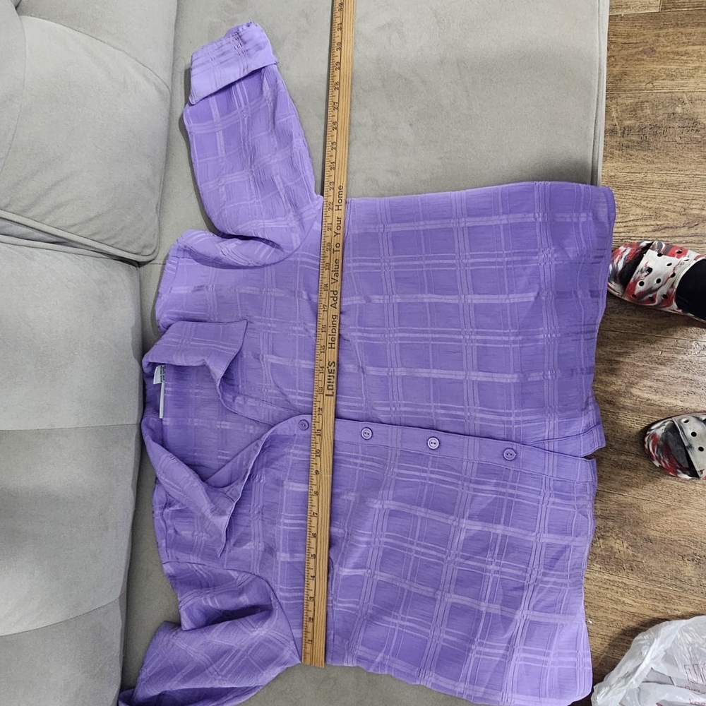 Joamna Lavender Textured Shirt - Picture 7 of 10
